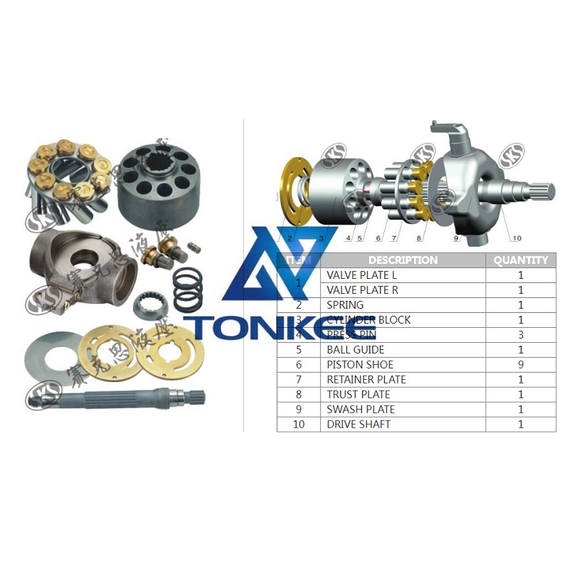 18 month warranty, A10VD43, RETAINER PLATE hydraulic pump | Tonkee® 