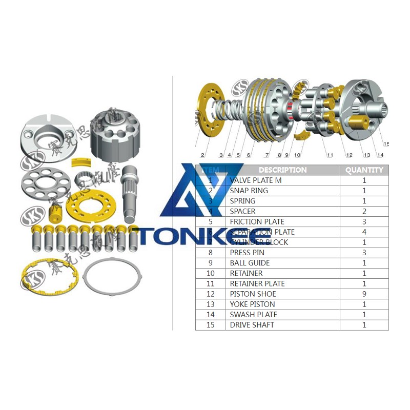 China A10VSF28 VALVE PLATE M hydraulic pump | Partsdic®