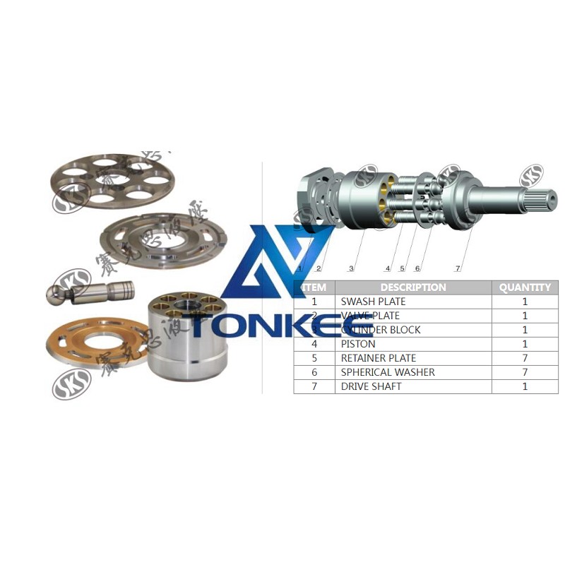 BPR140, DRIVE SHAFT hydraulic pump | Tonkee®