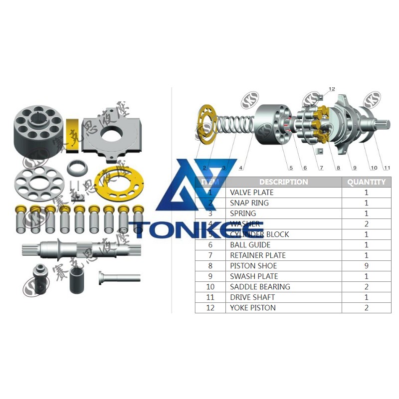 BRL100, VALVE PLATE hydraulic pump | Tonkee®