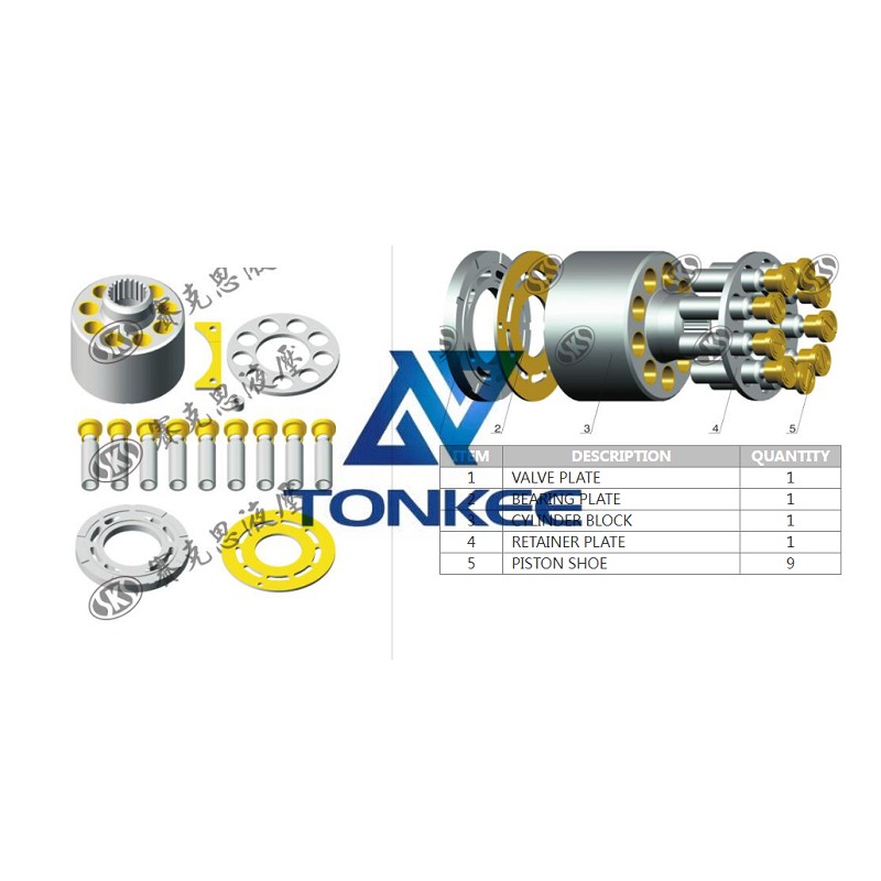  high quality, HCV125, CYLINDER BLOCK hydraulic pump | Tonkee®