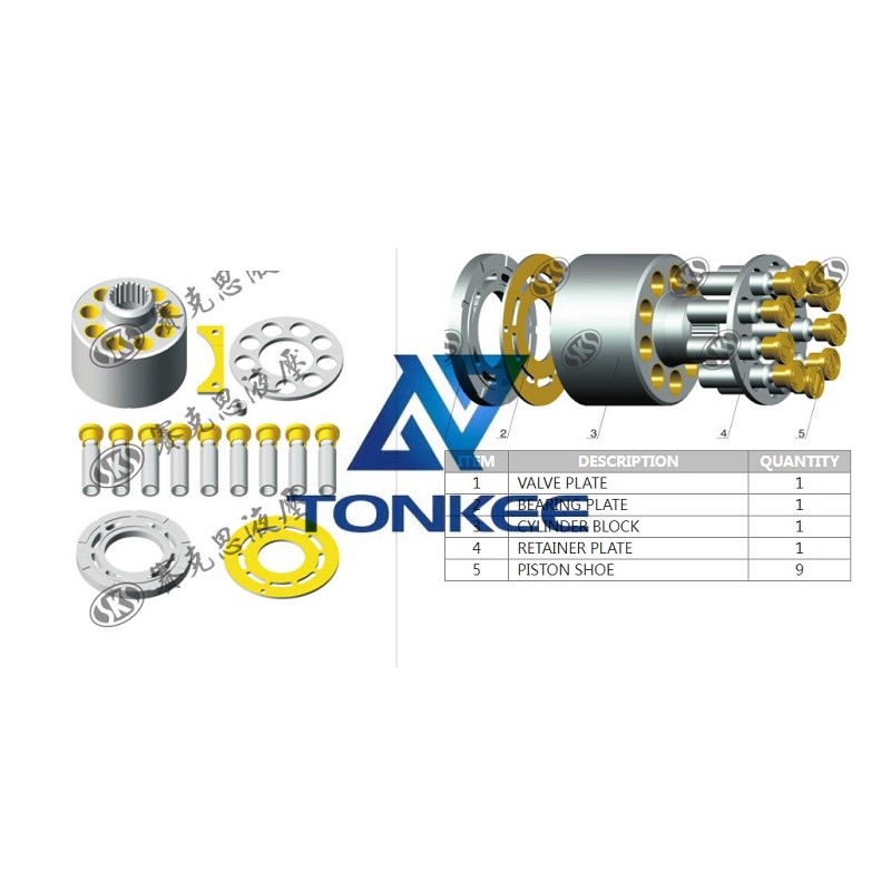 China HCV70 RETAINER PLATE hydraulic pump | Partsdic®