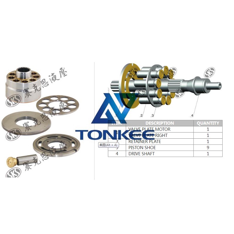 T28C, VALVE PLATE RIGHT, hydraulic pump | Tonkee® 