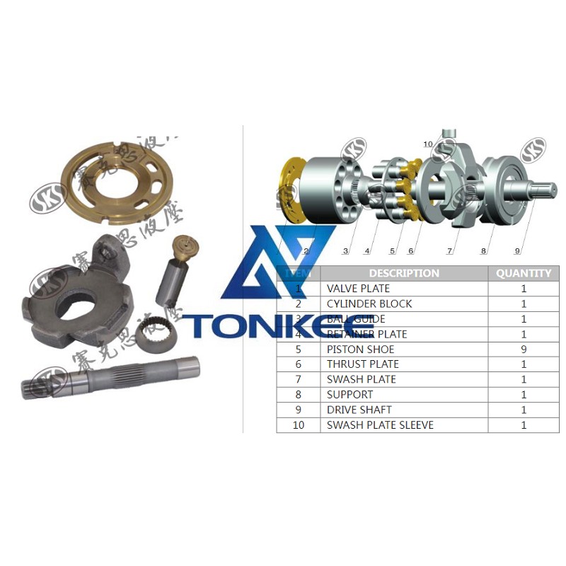K3VL80, VALVE PLATE, hydraulic pump | Tonkee® 