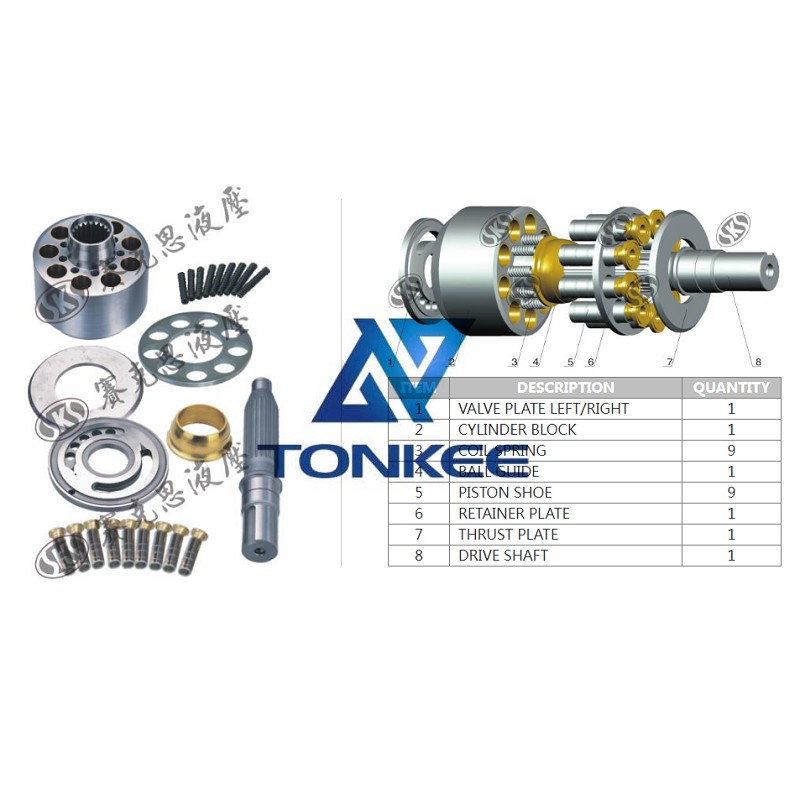 MKV23, VALVE PLATE LEFT hydraulic pump | Partsdic®
