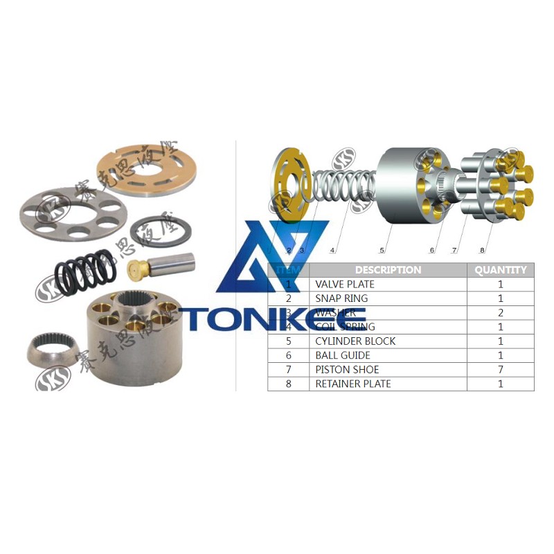 MPV45, RETAINER PLATE hydraulic pump | Tonkee®