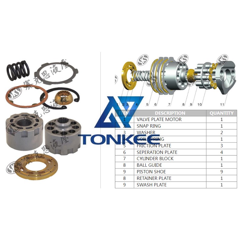 Shop PC200-7 VALVE PLATE MOTOR TRAVEL MOTOR | Partsdic®