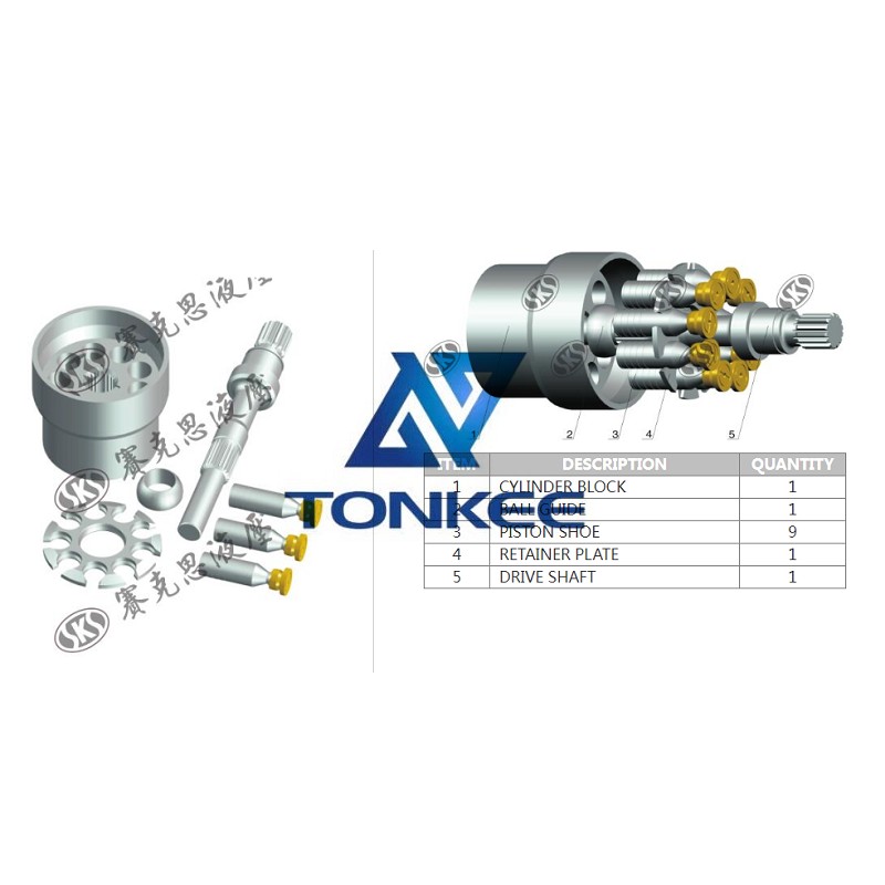 PVG130 B, DRIVE SHAFT hydraulic pump | Tonkee®