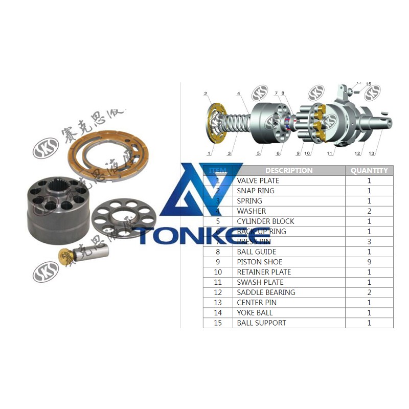 PVM-018, BALL SUPPORT hydraulic pump | Tonkee®