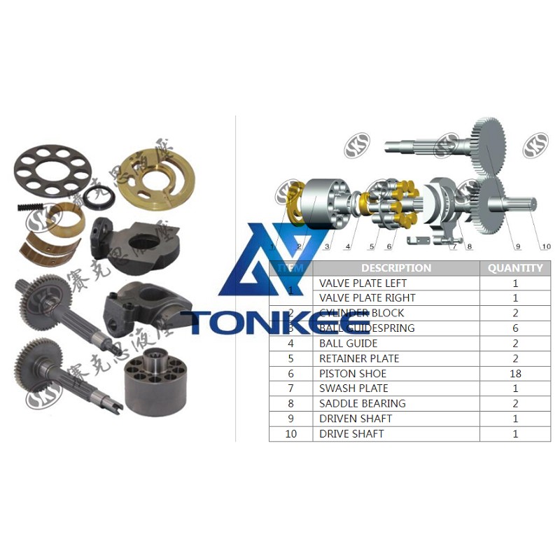 OEM SBS80(CAT312C) VALVE PLATE LEFT hydraulic pump | Partsdic®