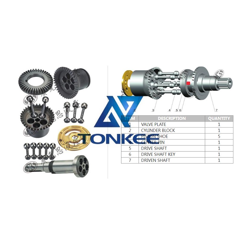  F12-090, DRIVE SHAFT KEY hydraulic pump | Tonkee®